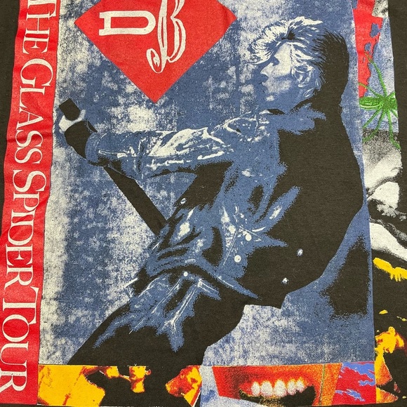 Vintage 1987 David Bowie The Glass Spider Tour single stitch T shirt USA - Picture 3 of 7